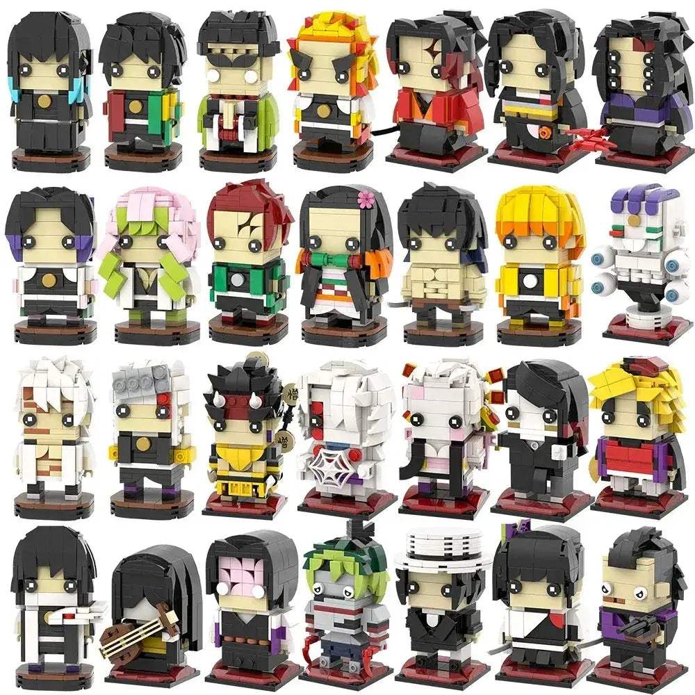 MOC Demon Slayer Anime Figure Building Blocks Premium Set For Adults