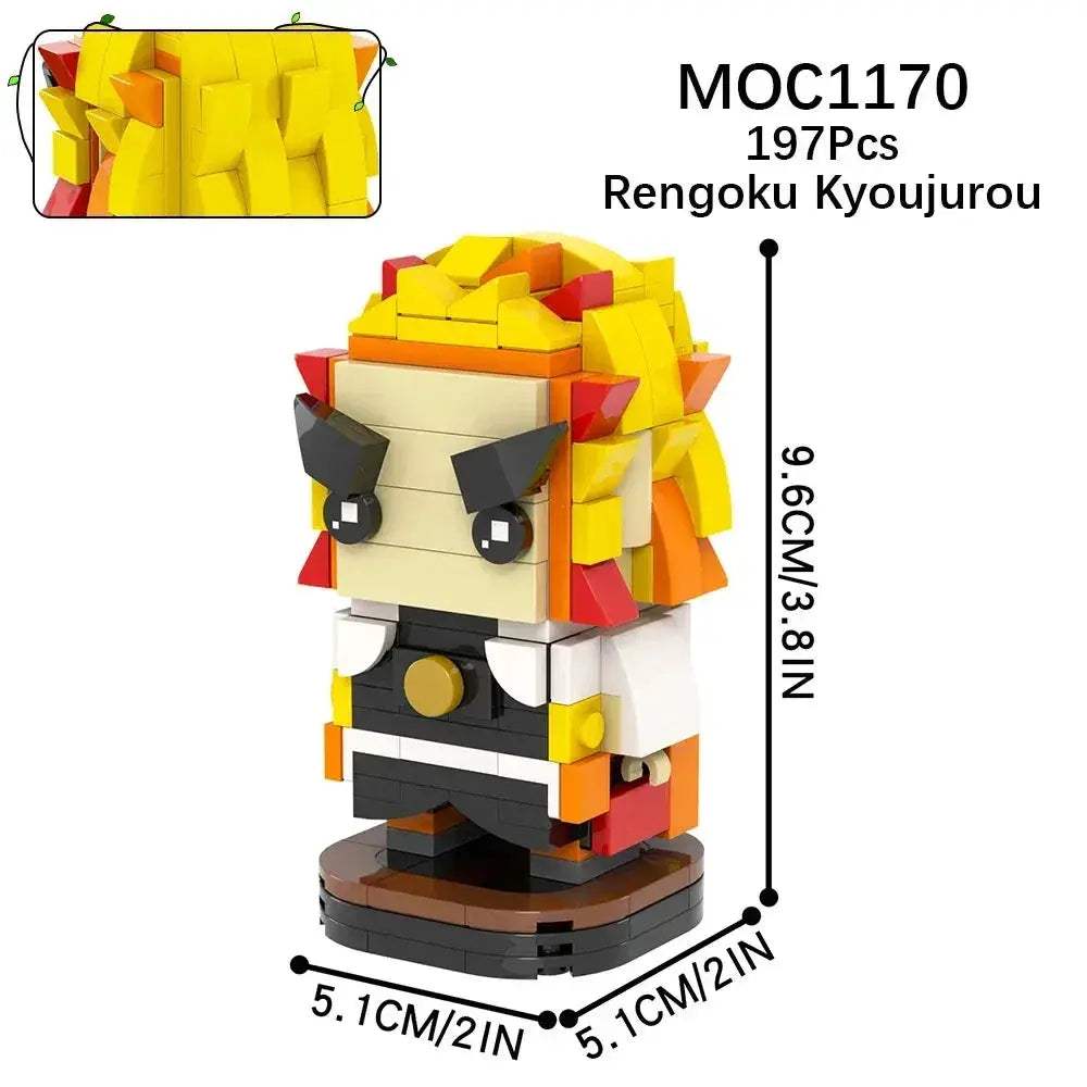 MOC Demon Slayer Anime Figure Building Blocks Premium Set For Adults - Image 21