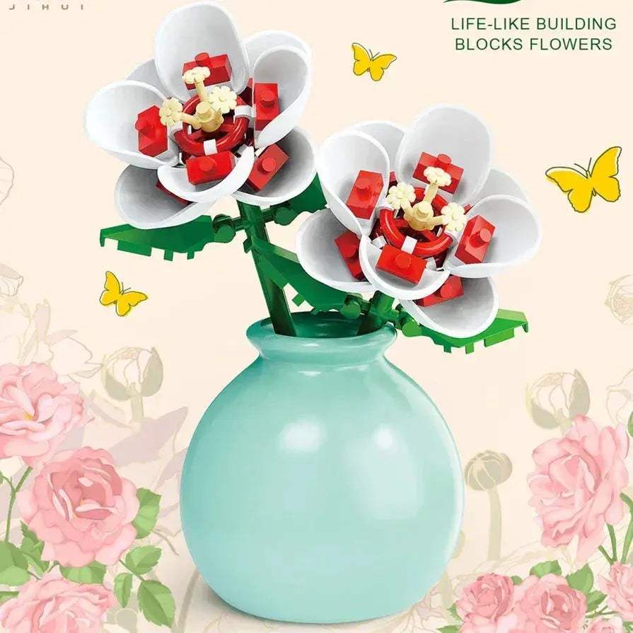 MOC DIY Flower Bouquet Building Blocks Kit For Creative Garden Decor - Image 13