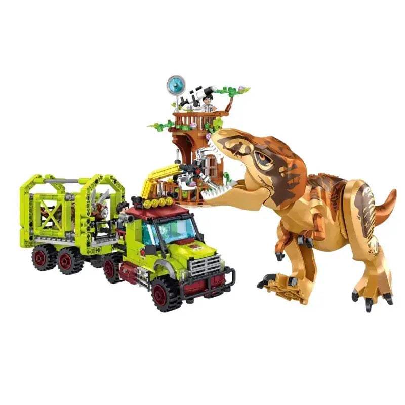 MOC Educational Deep Sea Escape Building Blocks Triceratops Rescue Toy - Image 2