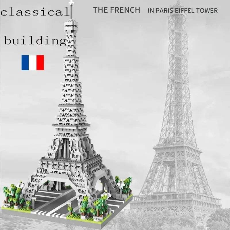 MOC Educational Eiffel Tower Micro Building Blocks For Kids - Image 3