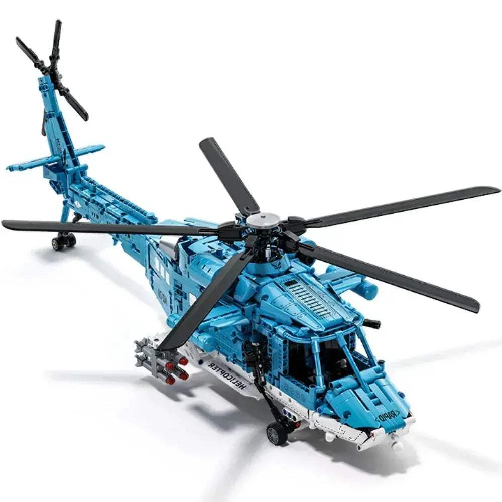 MOC Educational Military Helicopter Building Blocks Set 1521 Pcs