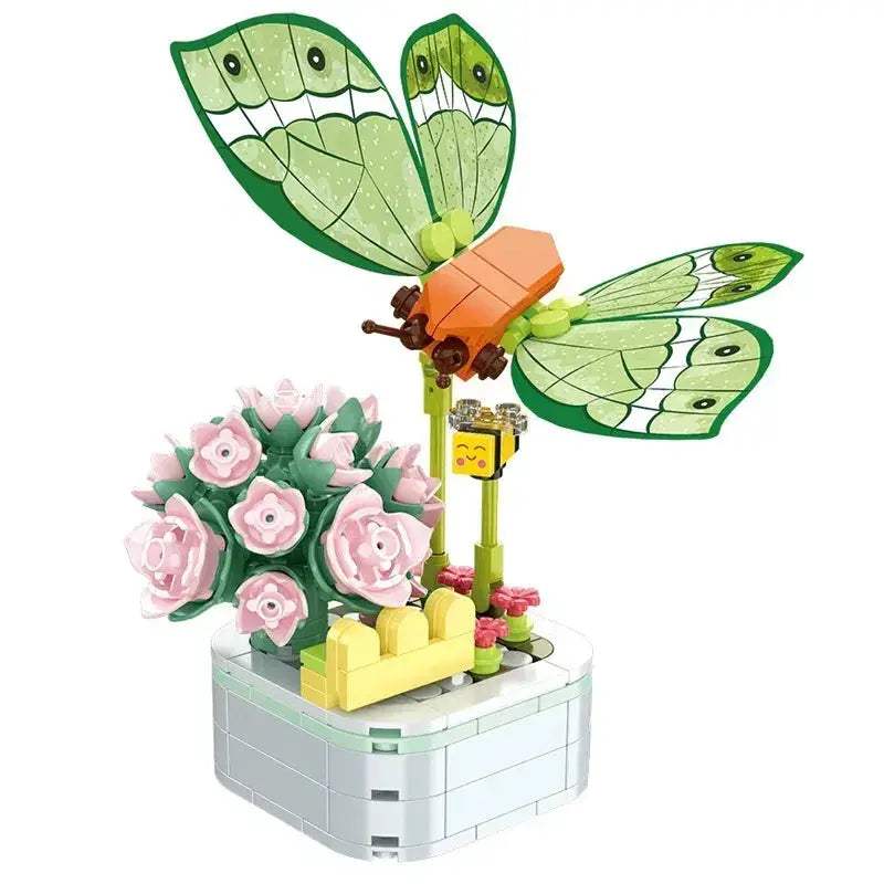 MOC Flower Building Blocks Bouquet Set For Creative Home Decor - Image 11