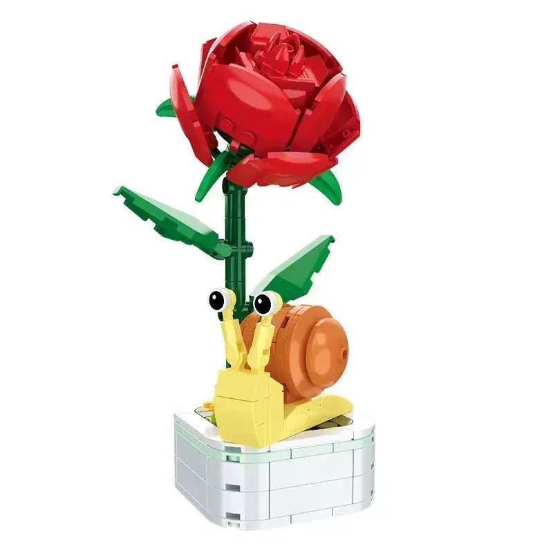 MOC Flower Building Blocks Bouquet Set For Creative Home Decor - Image 14