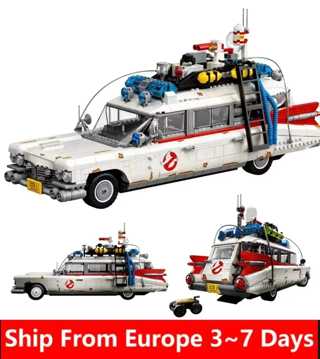MOC Ghostbusters Ecto One Lego Compatible Building Blocks Kit for Display - Image 5