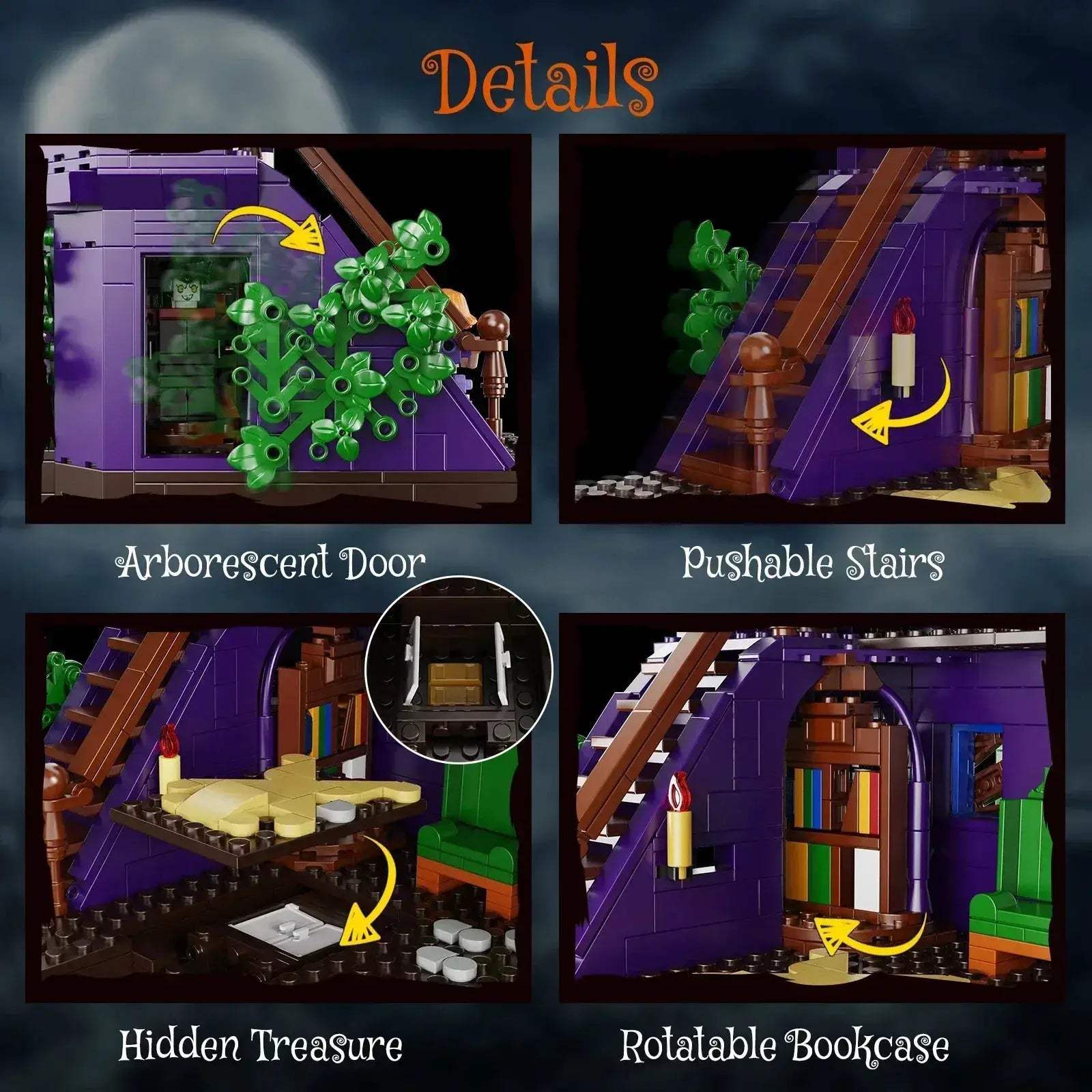 MOC Haunted House Building Blocks Set Compatible With Lego 1461 Pcs - Image 4