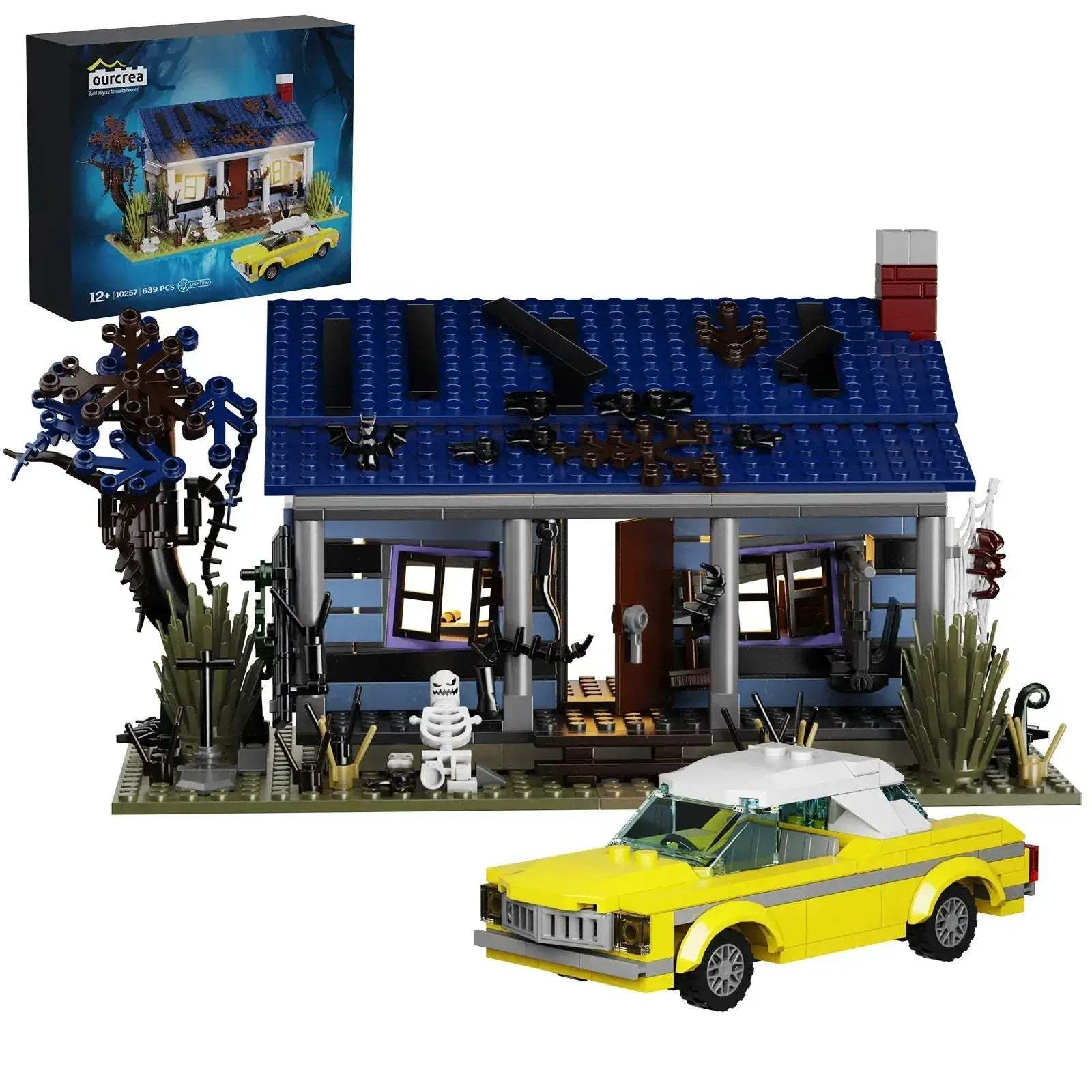 MOC Haunted House Lego Compatible Building Blocks Set 639 Pieces
