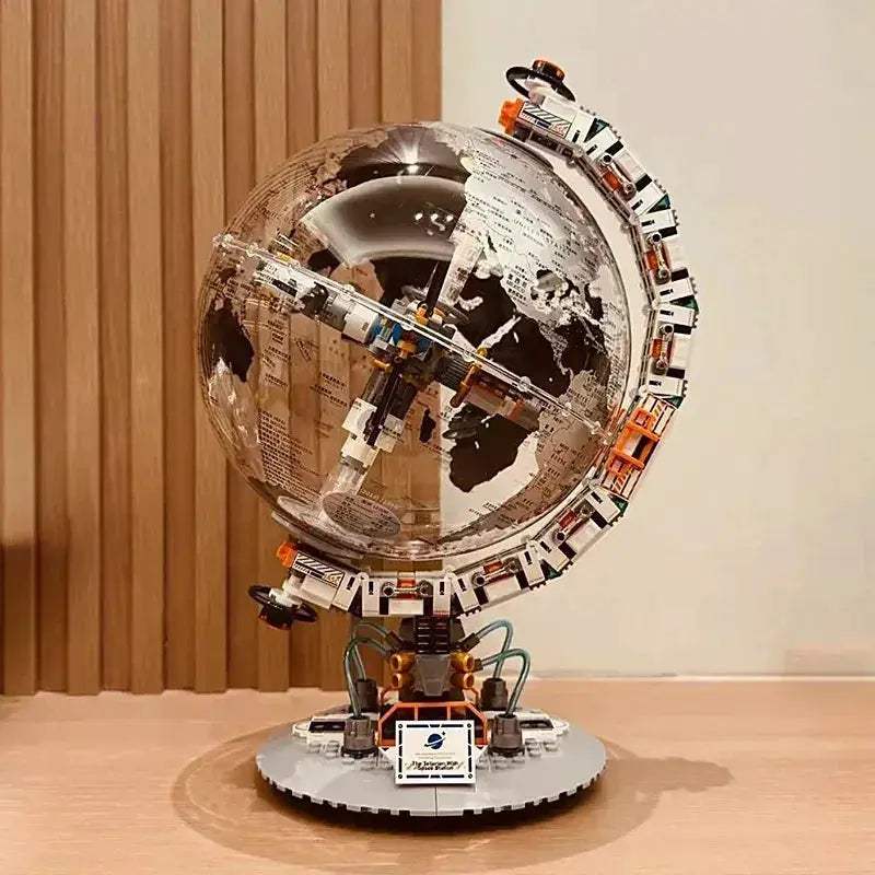 MOC Innovative Space Station Building Blocks Set With Transparent Globe For Children Educational Toy Gift - Image 2