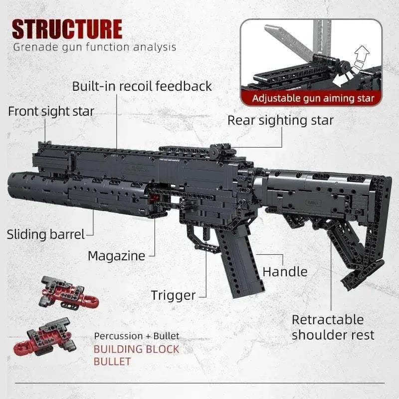 MOC Lego Compatible Building Blocks Set for Creative Pistol Models - Image 11