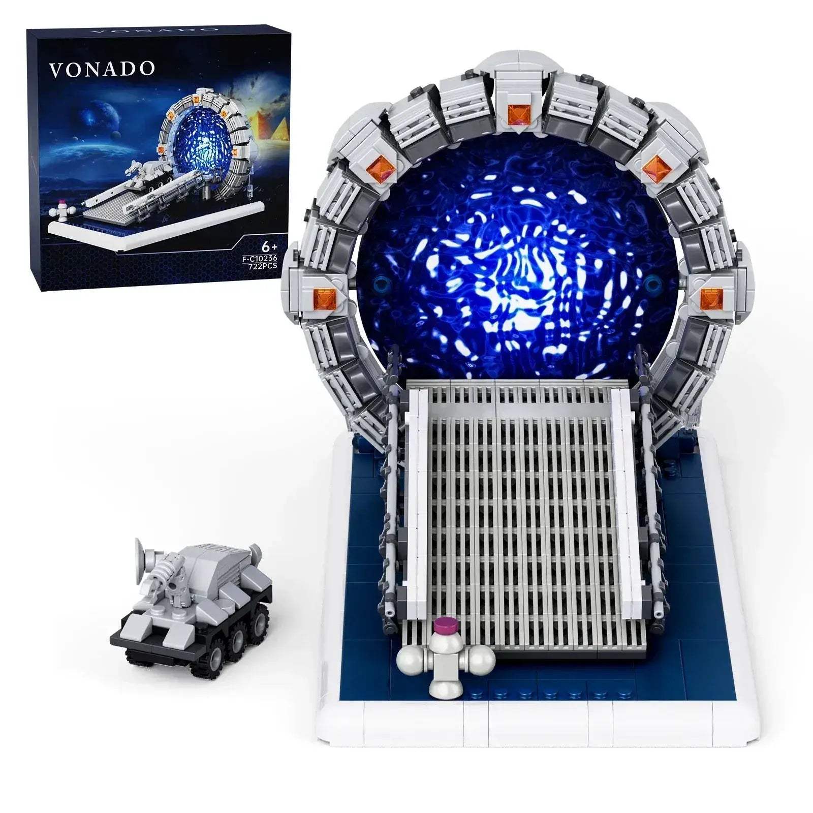 MOC Lego Compatible Building Blocks Time Travel Atlantis Model Star