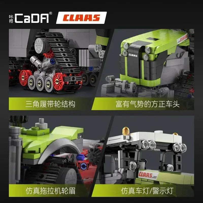 MOC Lego Compatible Claas Tractor Building Blocks Set 1336pcs - Image 5