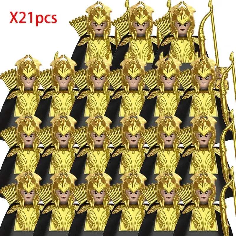 MOC Lego Compatible Fantasy Army Building Blocks Figures Set - Image 25