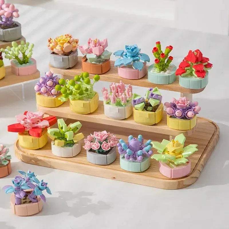 MOC Lego Compatible Flower Bouquet MOC Blocks For Realistic Home Decor - Image 4