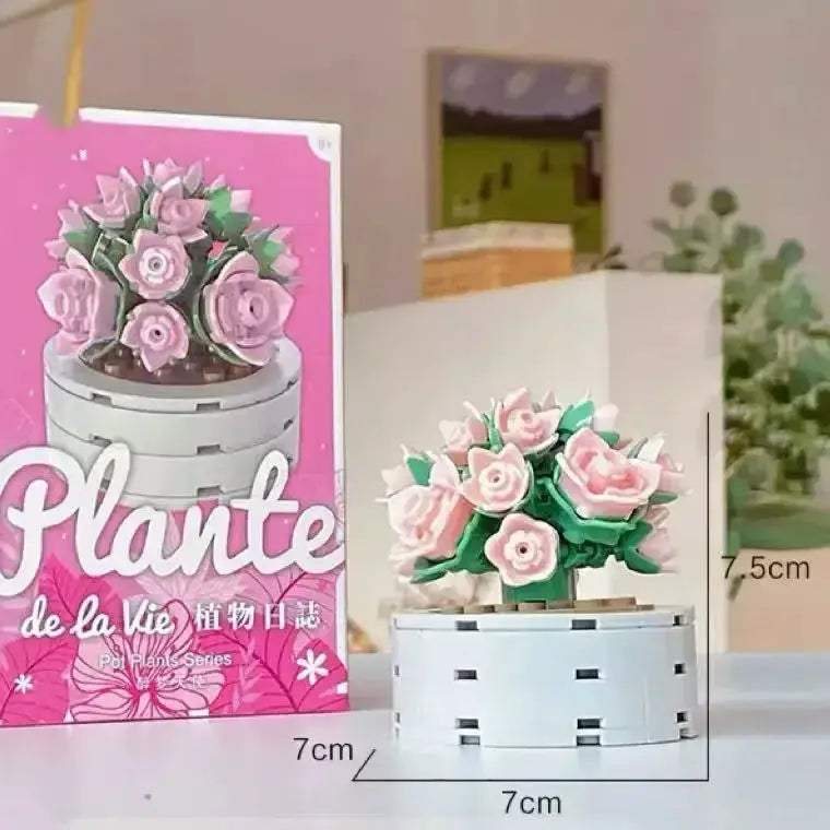 MOC Lego Compatible Flower Bouquet MOC Blocks For Realistic Home Decor - Image 5