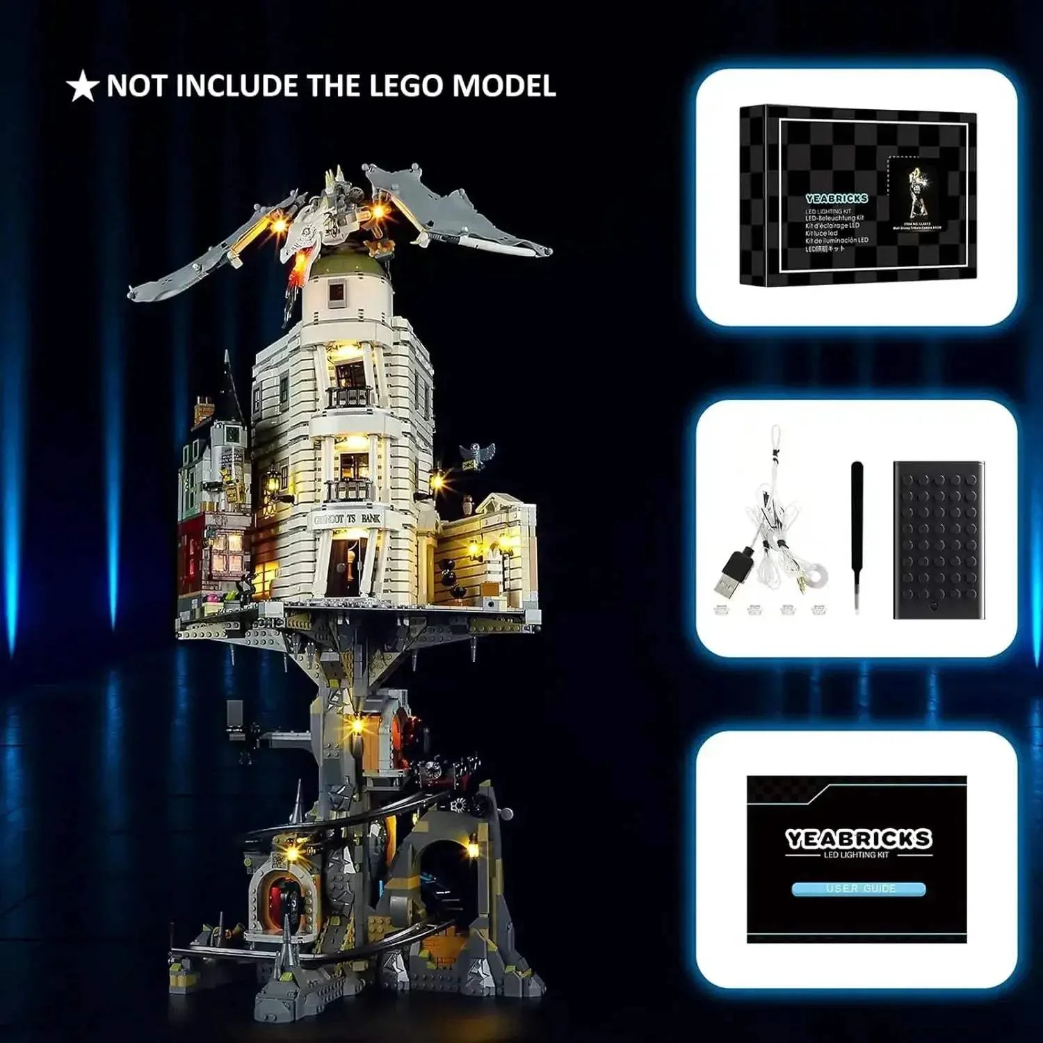 MOC Lego Compatible LED Light For Gringotts Wizarding Bank - Image 6