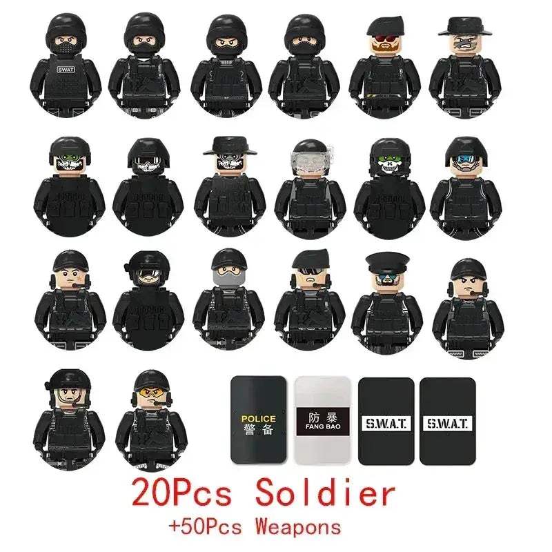 MOC Lego Compatible Military Building Blocks Set With Figures - Image 66