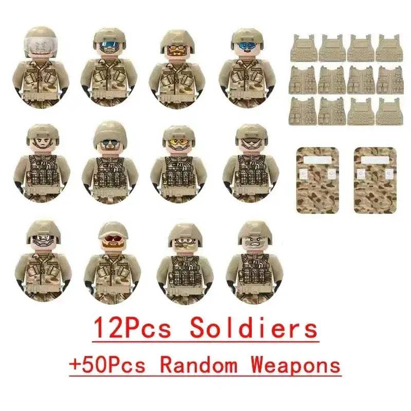 MOC Lego Compatible Military Building Blocks Set With Figures - Image 81