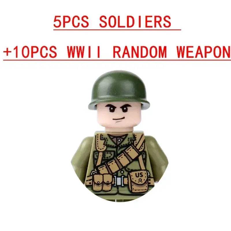MOC Lego Compatible Military Building Blocks Set With Weapons - Image 20