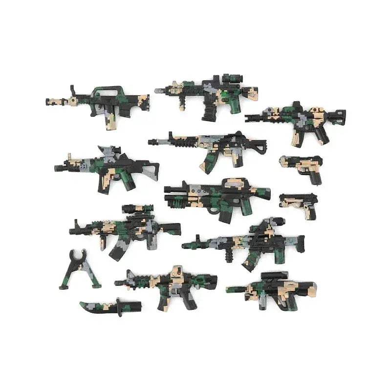 MOC Lego Compatible Military Building Blocks Set With Weapons - Image 7