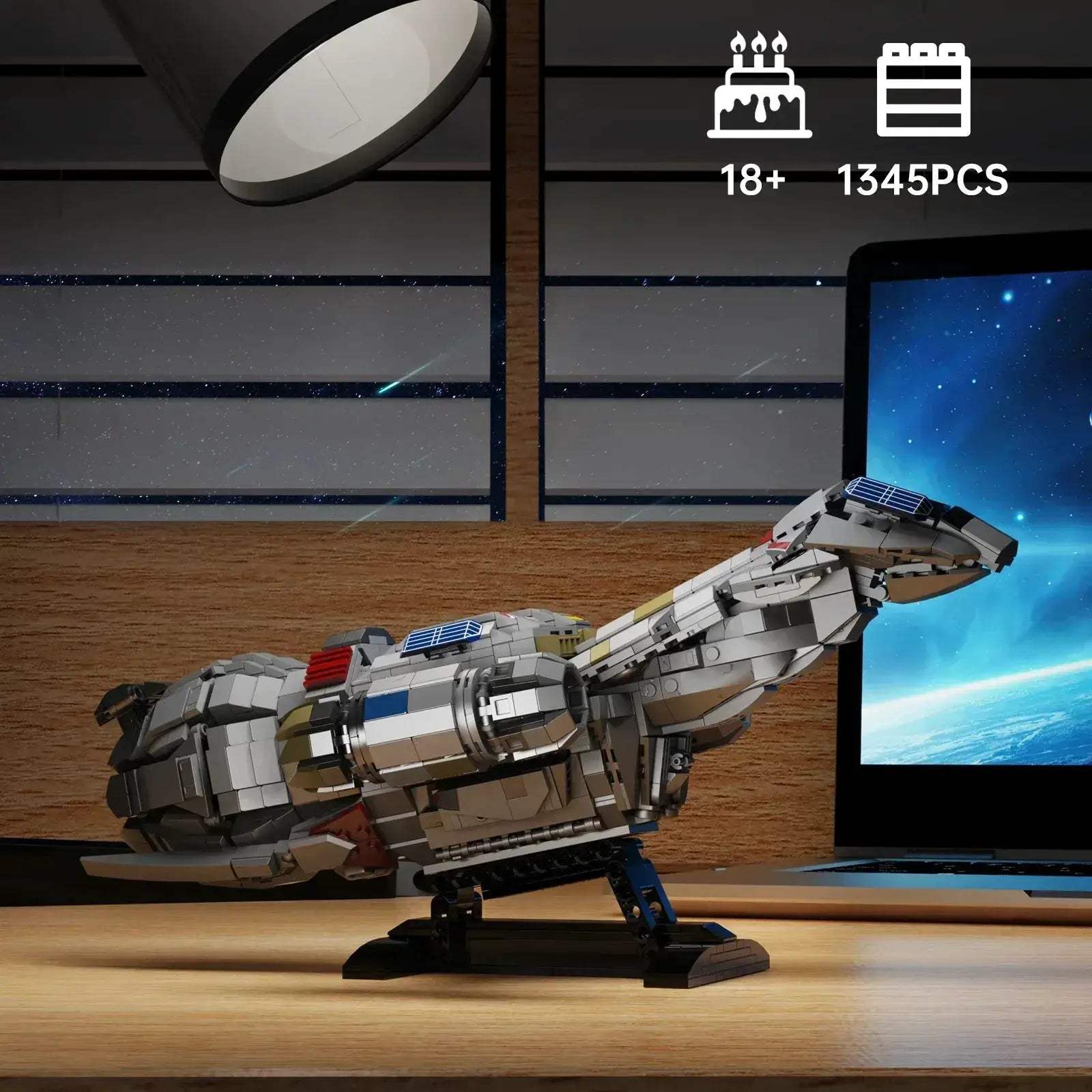 MOC Lego Compatible Spaceship Building Blocks Creative Bricks Gift - Image 5