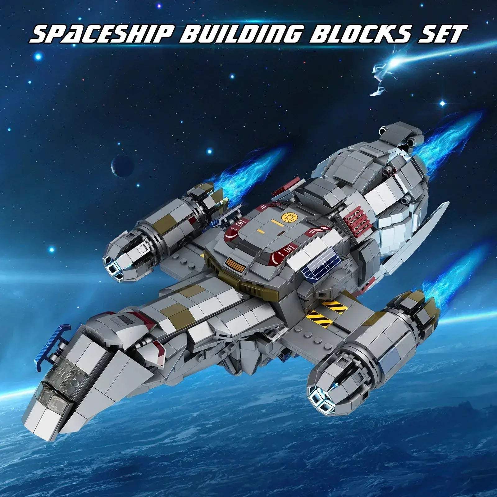 MOC Lego Compatible Spaceship Building Blocks Creative Bricks Gift - Image 6