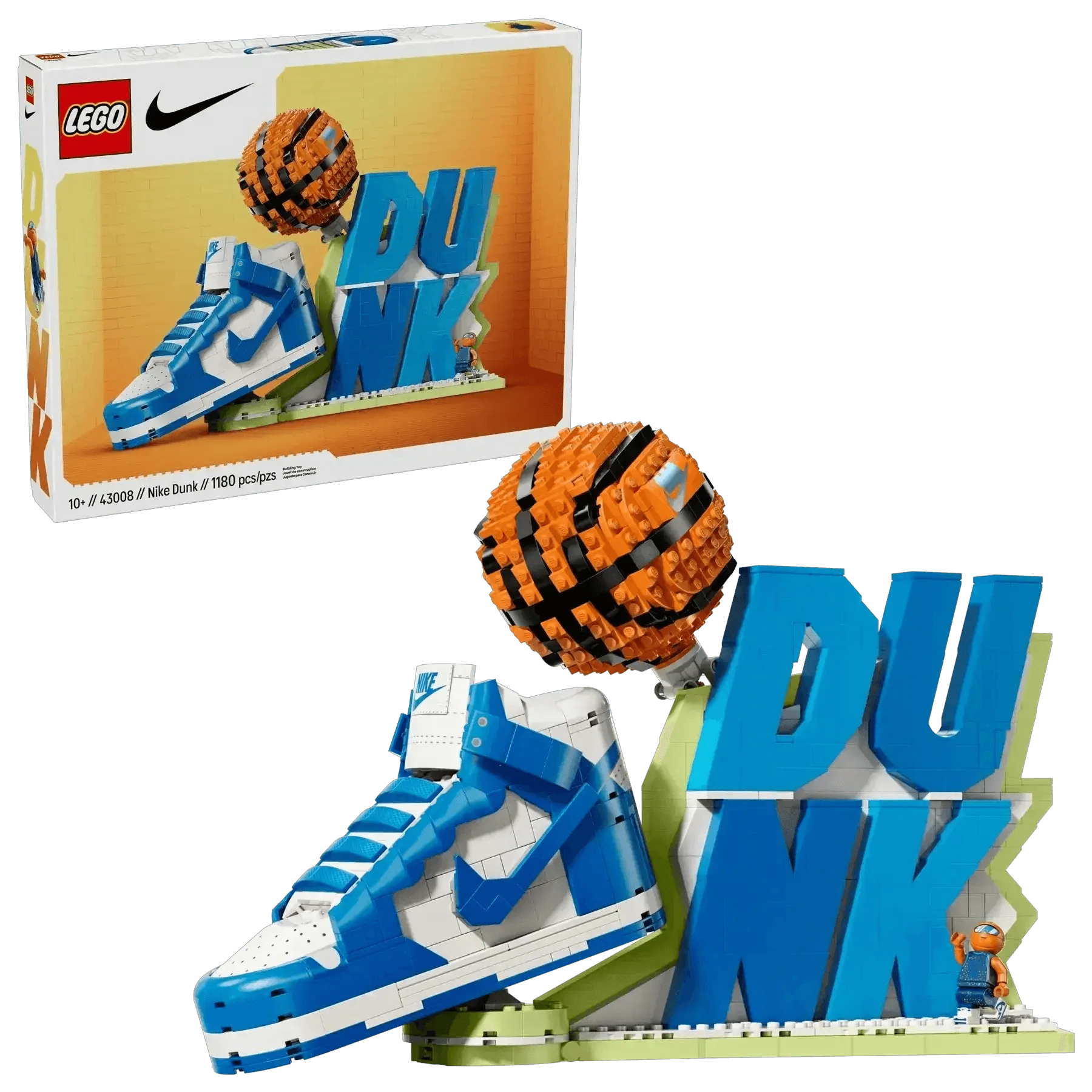 MOC LEGO Nike Dunk X Set 1180Pieces Building Blocks Kit