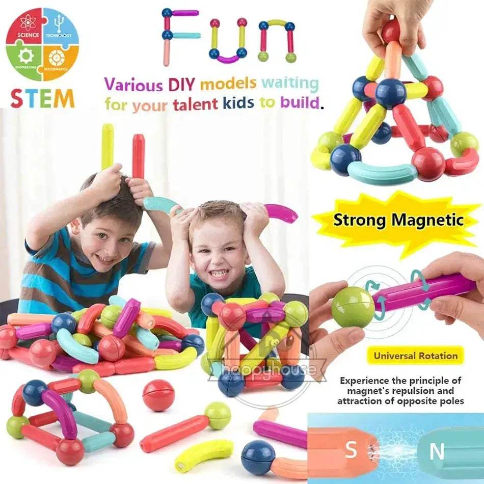 MOC Magnetic Building Blocks Set For STEM Learning Fun - Image 4
