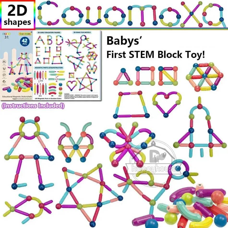 MOC Magnetic Building Blocks Set For STEM Learning Fun - Image 6
