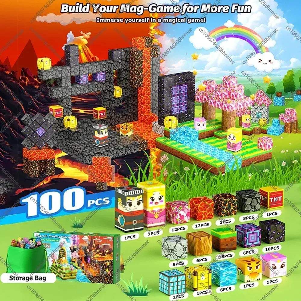 MOC Magnetic Building Blocks STEM Toy for Kids Montessori Learning - Image 13