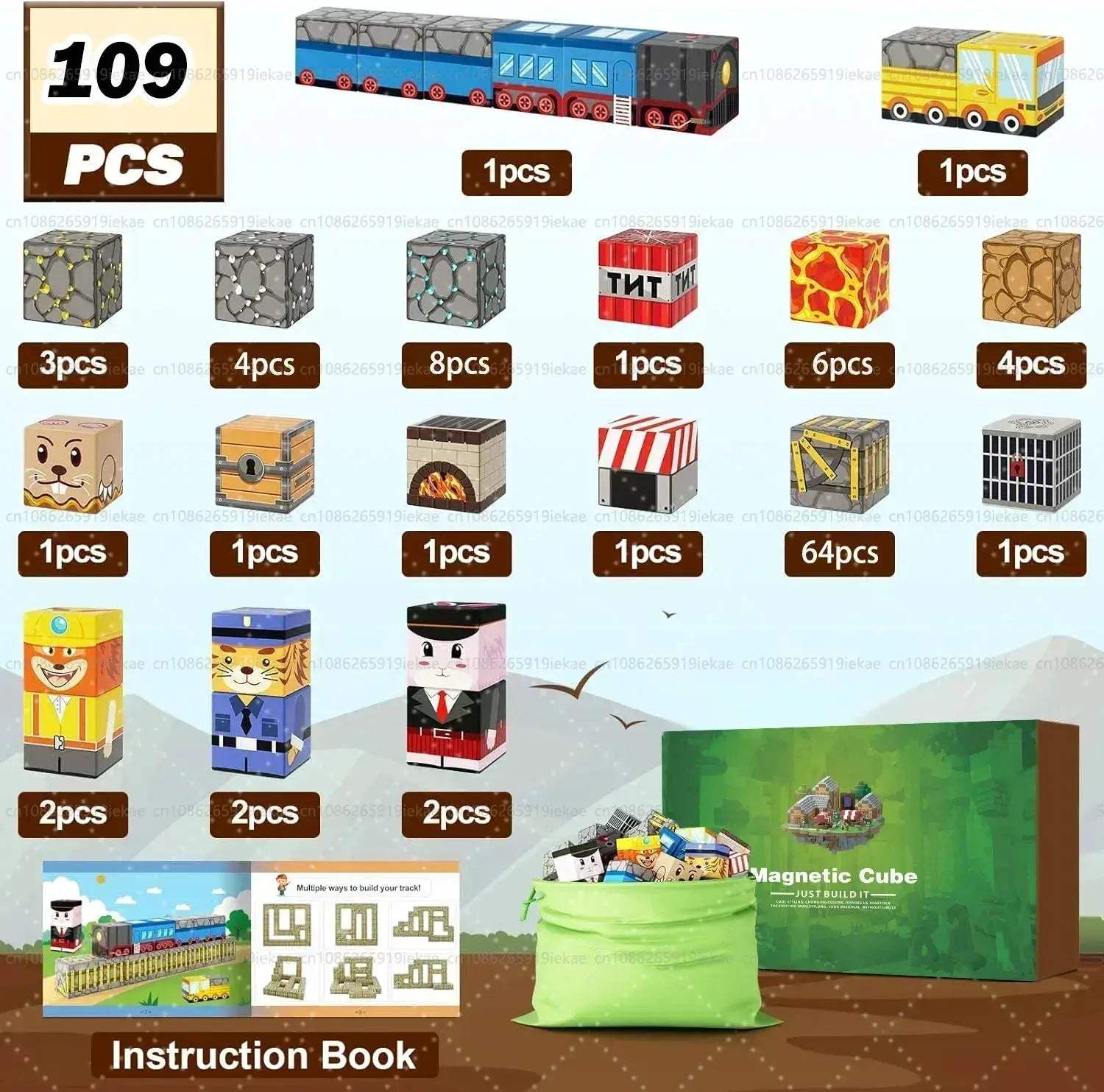 MOC Magnetic Building Blocks STEM Toy for Kids Montessori Learning - Image 26