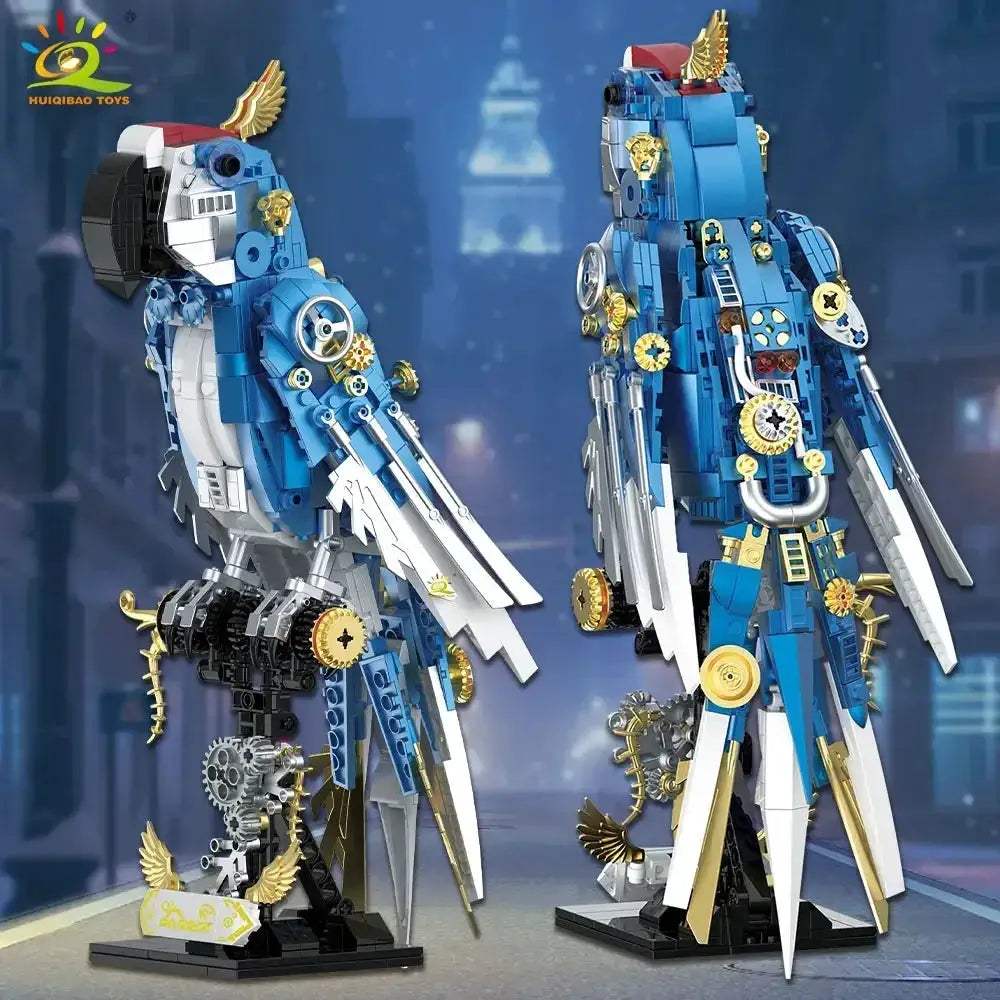MOC Mechanical Parrot Model Building Blocks Toy For Desk Decor - Image 3