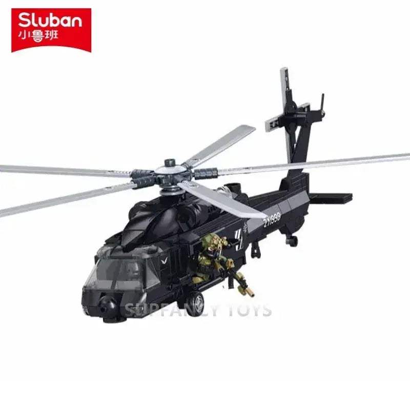 MOC Military Helicopter Building Blocks Educational Kit - Image 2