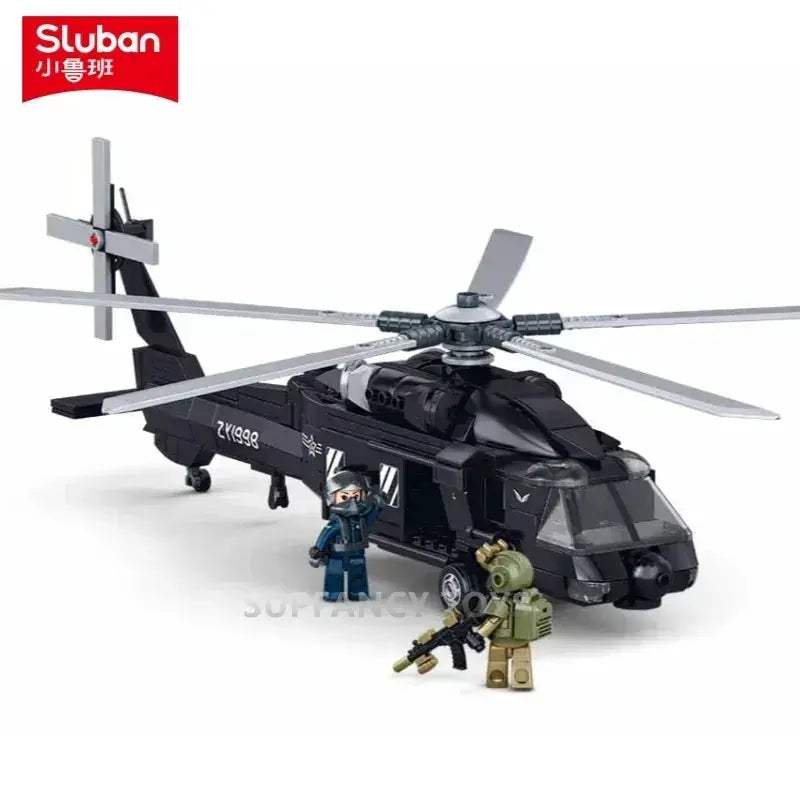 MOC Military Helicopter Building Blocks Educational Kit - Image 7