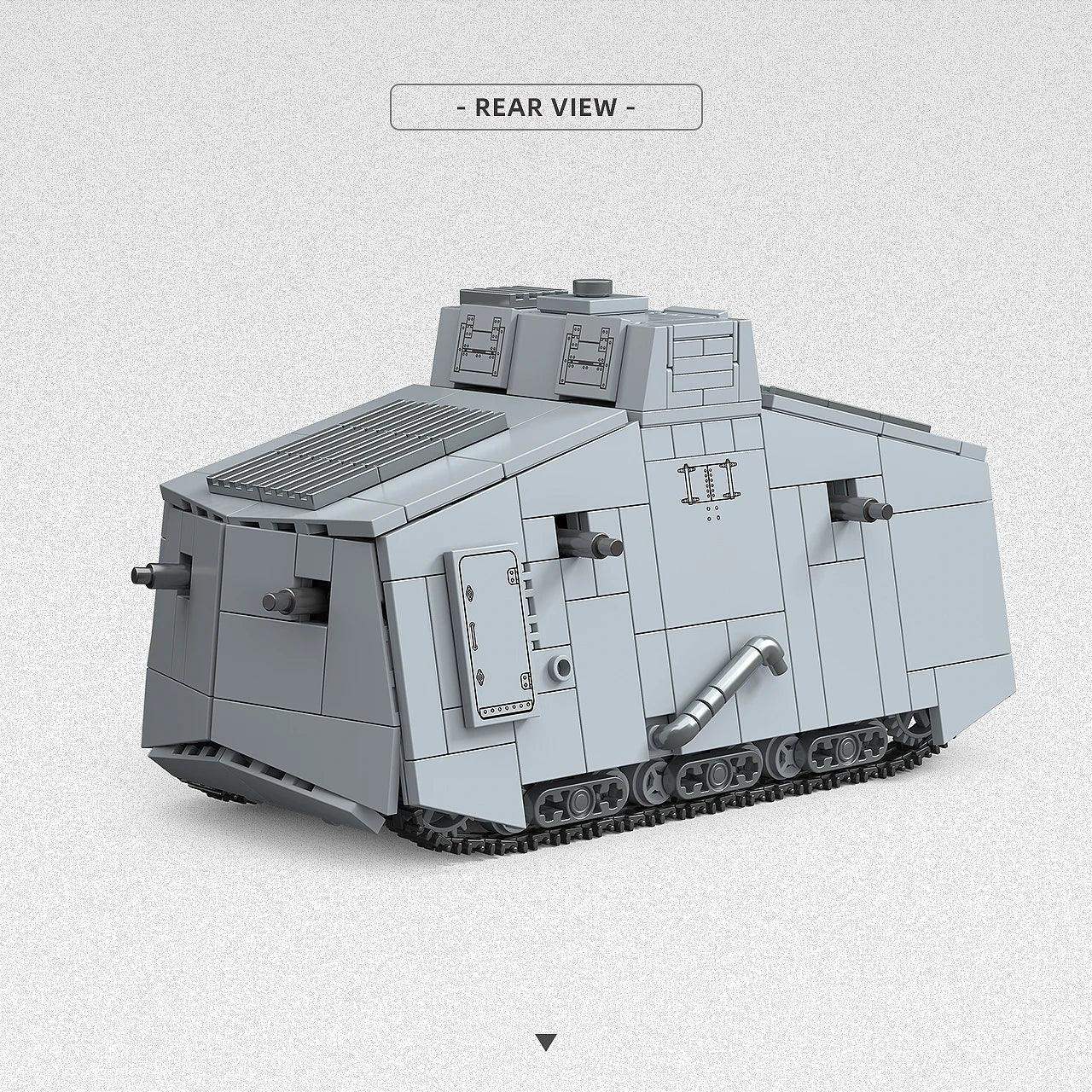 MOC Military Tank Building Blocks Educational Model Kit - Image 5