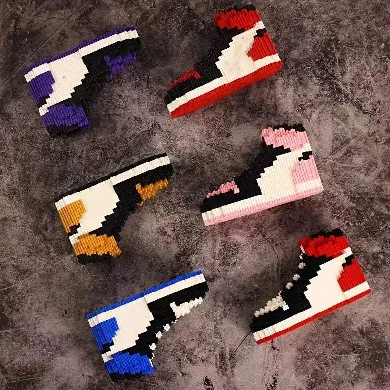 MOC Mini Basketball Shoes Building Blocks Creative Do It Yourself Set