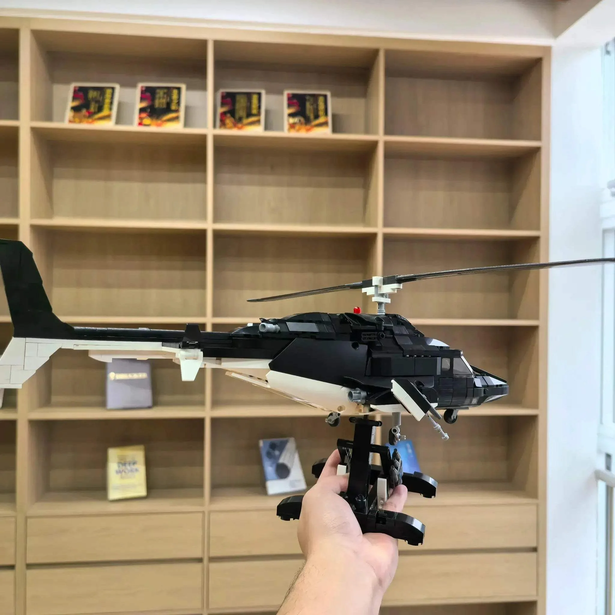 MOC MOC Airwolf Bell 222 Helicopter Lego Compatible Building Blocks DIY Assembly - Image 2