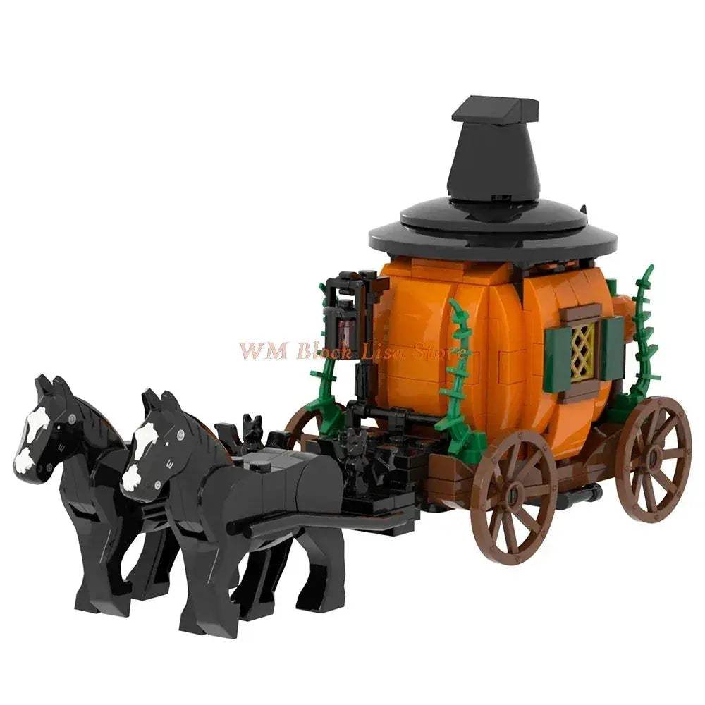 MOC MOC Building Blocks Horse Carriage Set For Friends Fans - Image 2