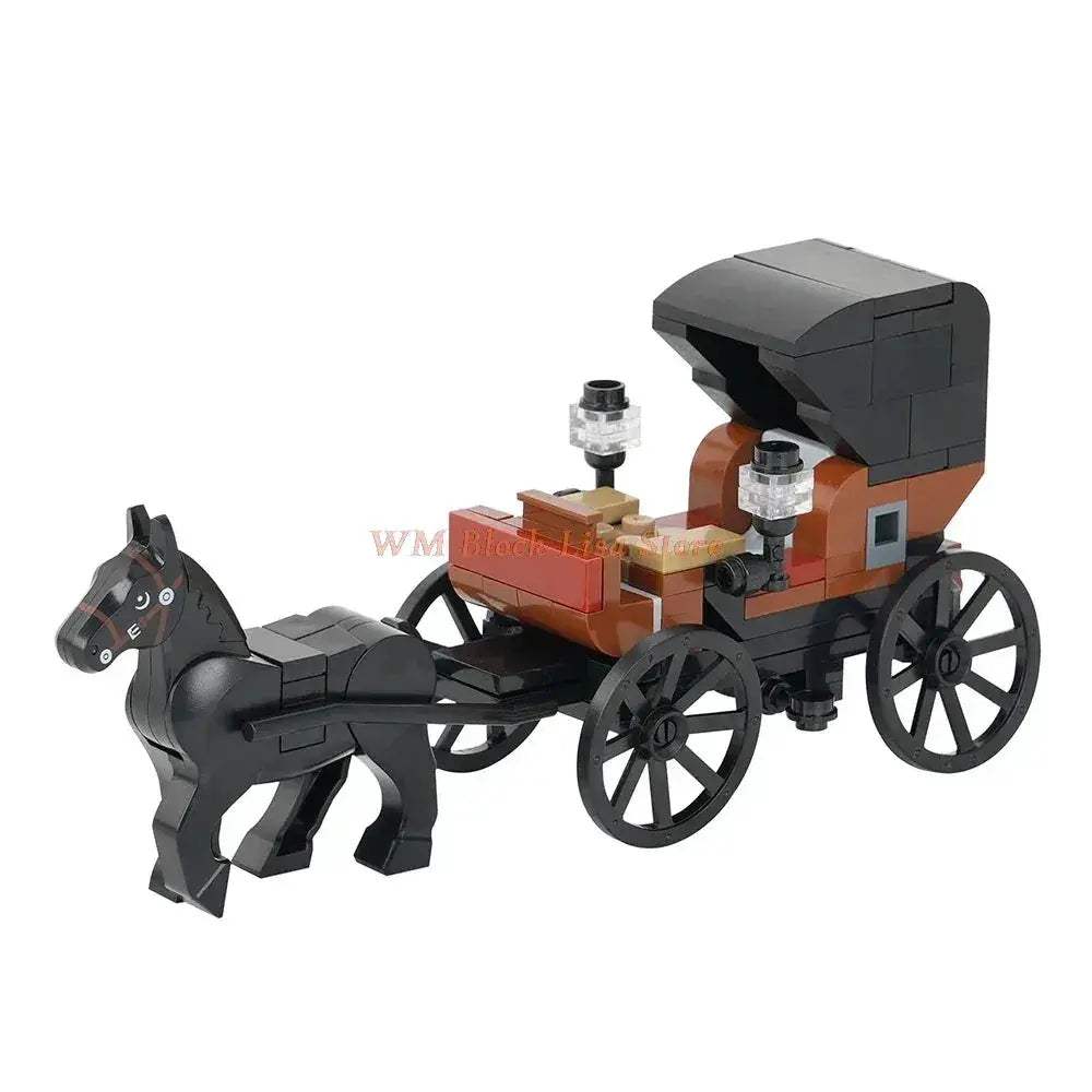 MOC MOC Building Blocks Horse Carriage Set For Friends Fans - Image 4