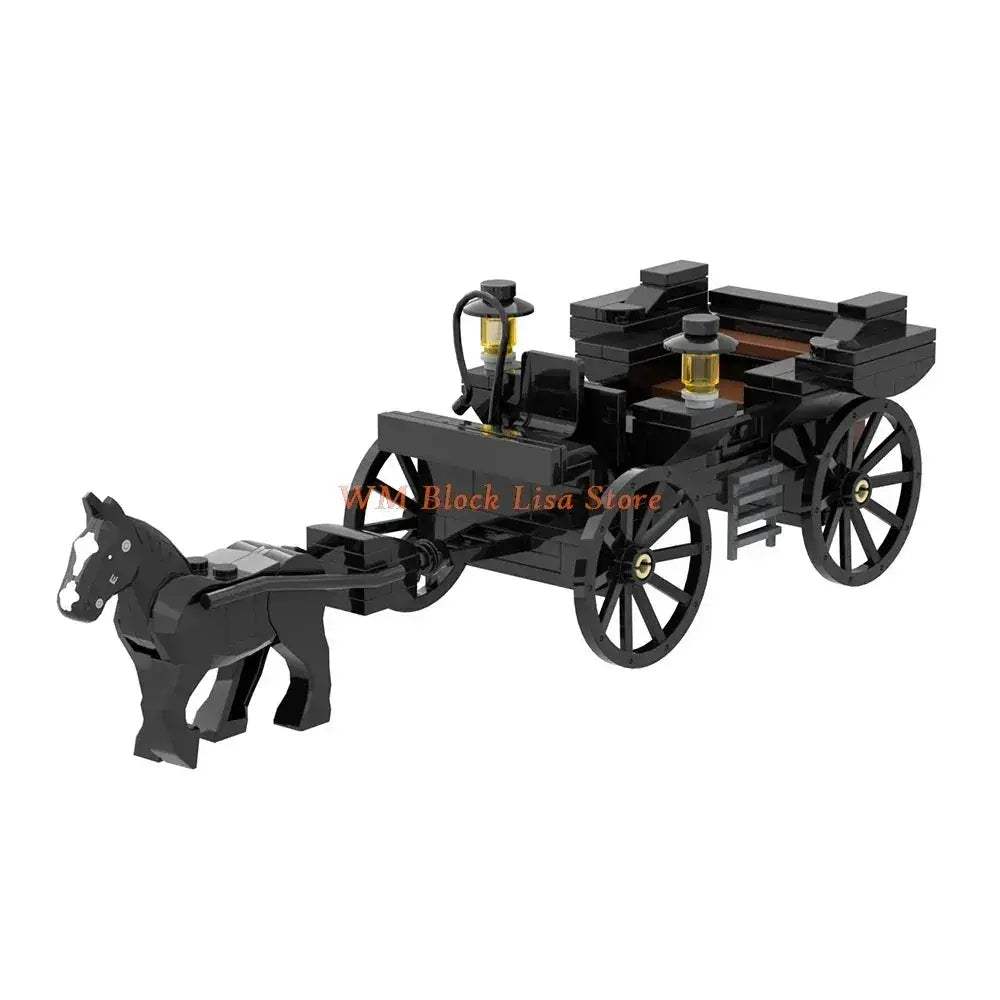 MOC MOC Building Blocks Horse Carriage Set For Friends Fans - Image 6