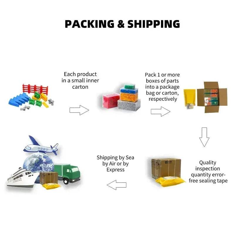 MOC MOC Lego Compatible 1x1 Five Petal Flower Garden Building Blocks - Image 6