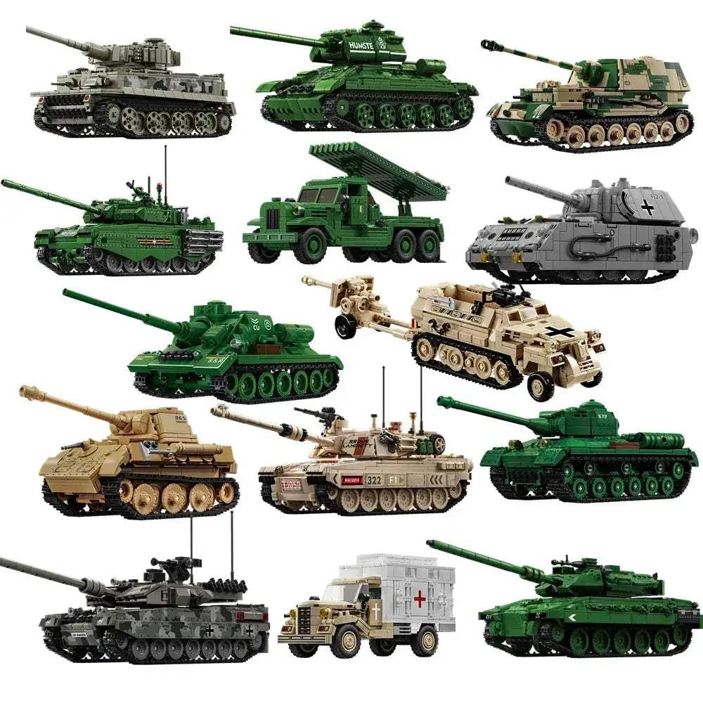 MOC MOC Lego Compatible Military Tank Building Blocks Set For Kids