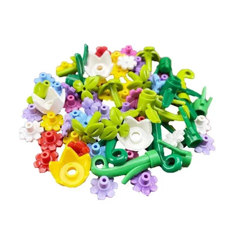 MOC MOC Lego Compatible Tree Plant Building Blocks Garden Set - Image 3
