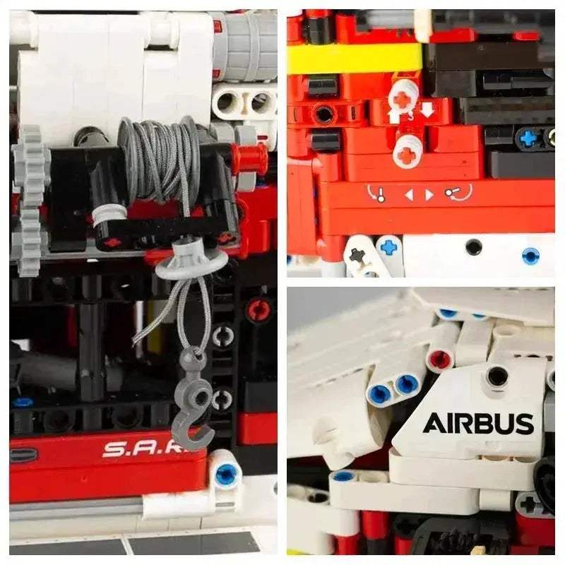 MOC MOC Rescue Helicopter Building Blocks Set Lego Compatible 2001 Pieces - Image 5
