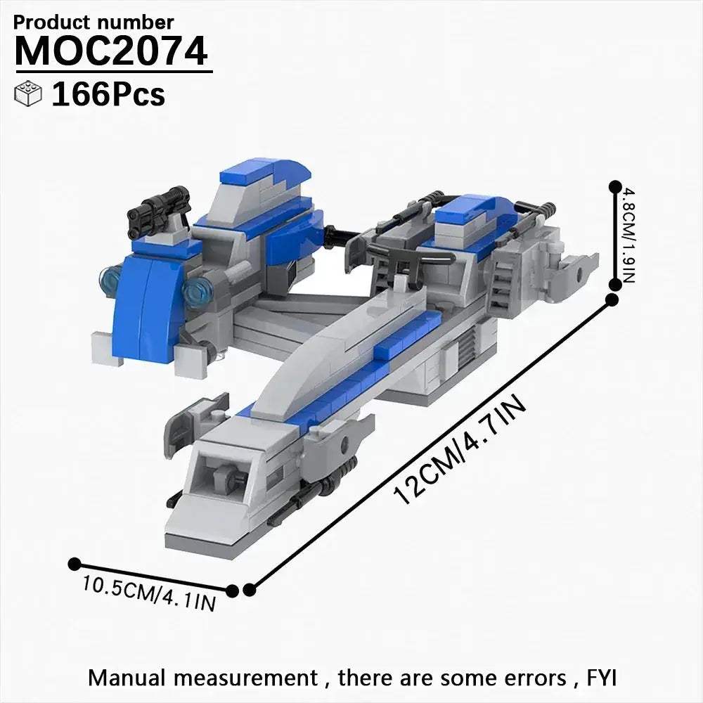 MOC Most Complete Space Wars Speeder Bike Building Blocks Set - Image 14