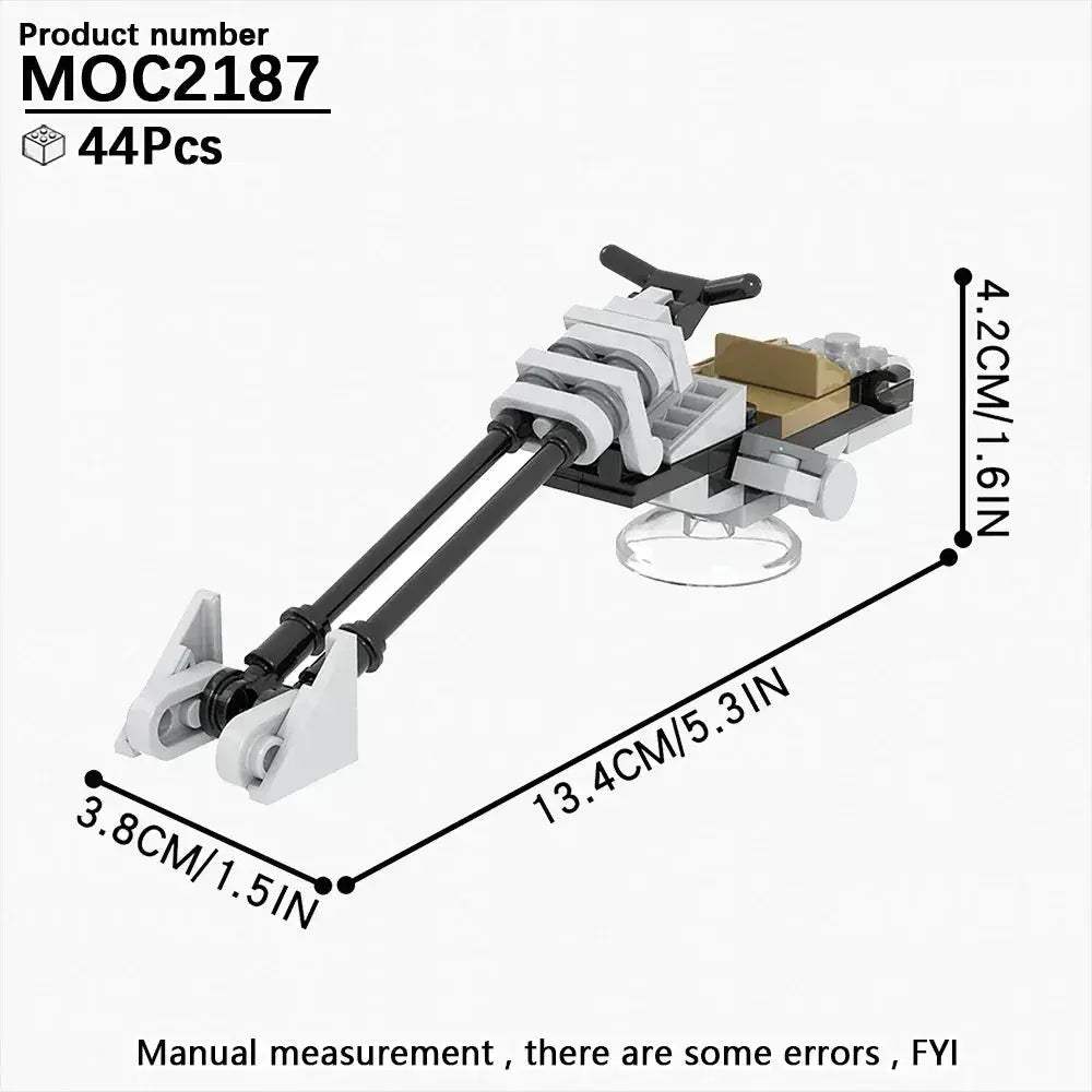MOC Most Complete Space Wars Speeder Bike Building Blocks Set - Image 19