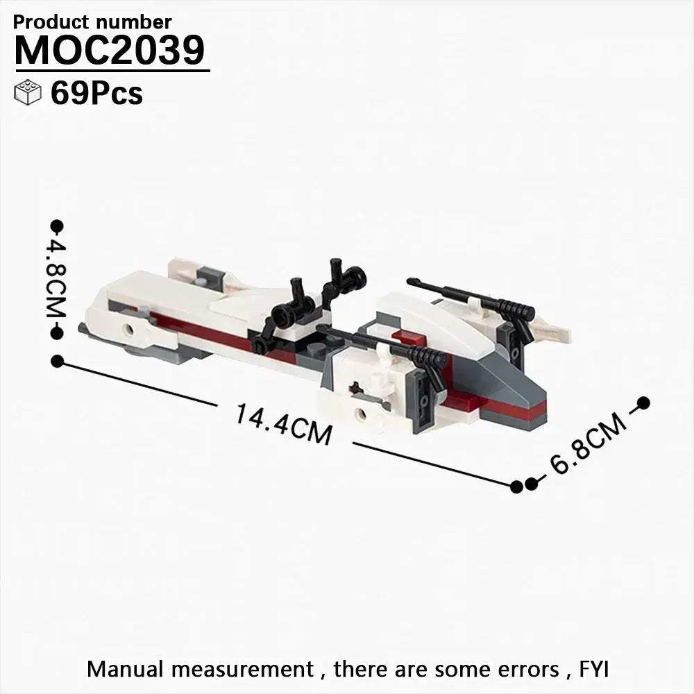 MOC Most Complete Space Wars Speeder Bike Building Blocks Set - Image 23
