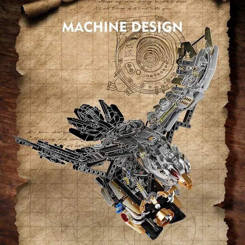 MOC Motorized Mechanical Eagle Building Blocks Kit for Kids - Image 5
