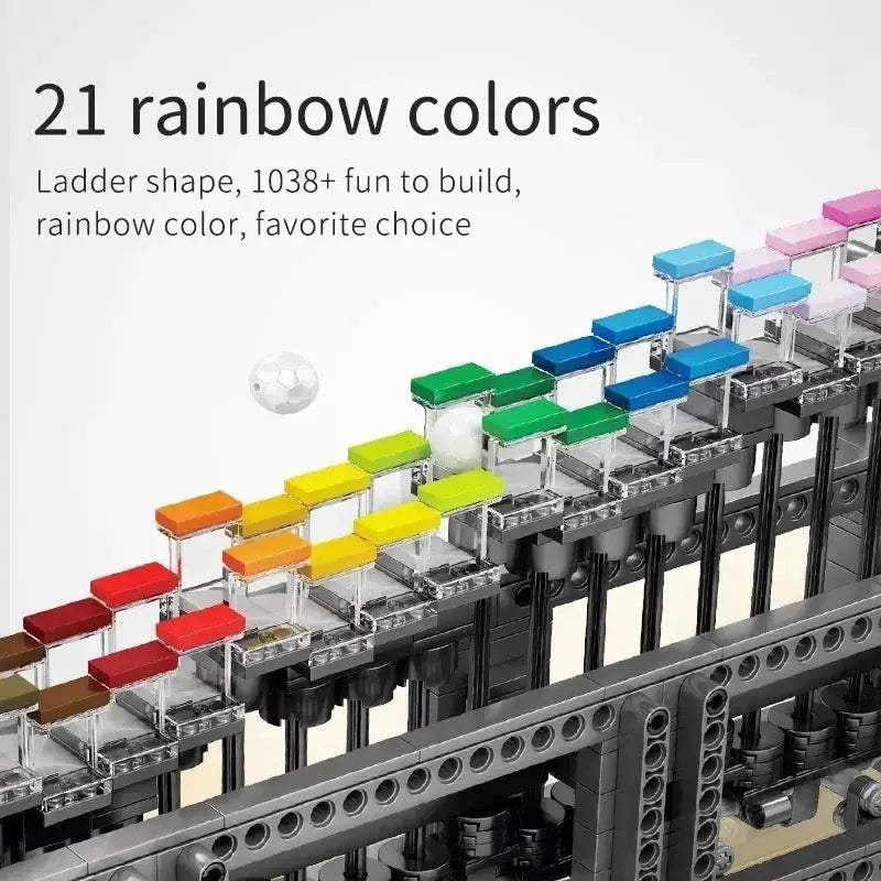 MOC Mould King 26004 Motorized Rainbow Stepper MOC Building Blocks - Image 6