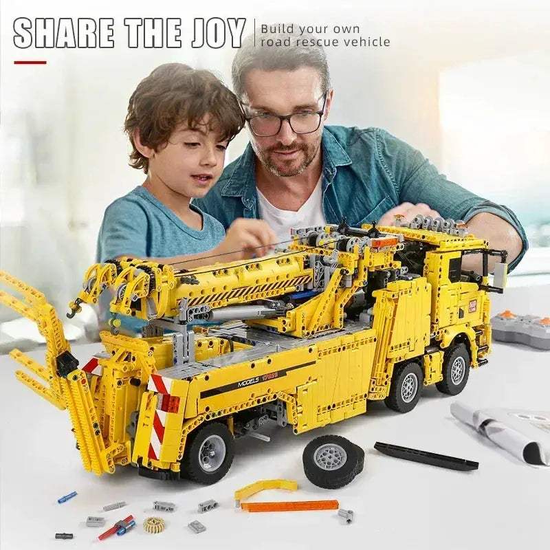 MOC Mould King Fire Rescue RC Motorized Truck Building Blocks Kit - Image 5