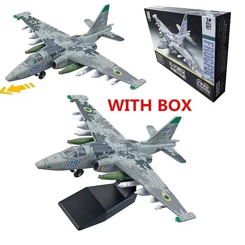 MOC Premium 1 To 72 Scale SU 25 Frogfoot Military Aircraft Model Building Blocks Compatible With Lego For Boys Xmas Gifts - Image 9